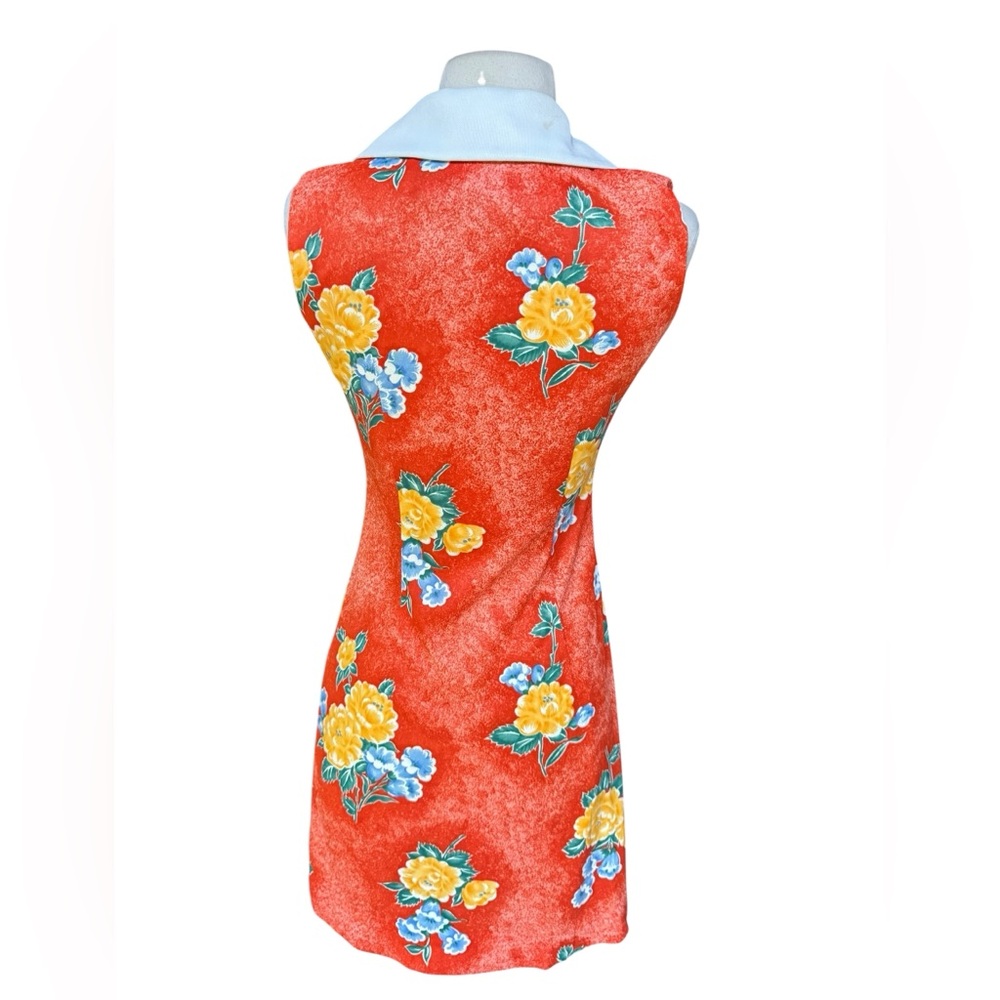 1960s/70s E’n C Jr. Floral,‎ Poly, Button Closure Mini - Picture 4 of 6